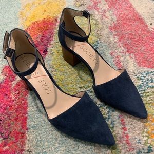 Sole Society Katarina block heels in blue